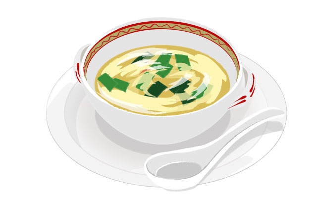 包丁いらずの中華風スープ！